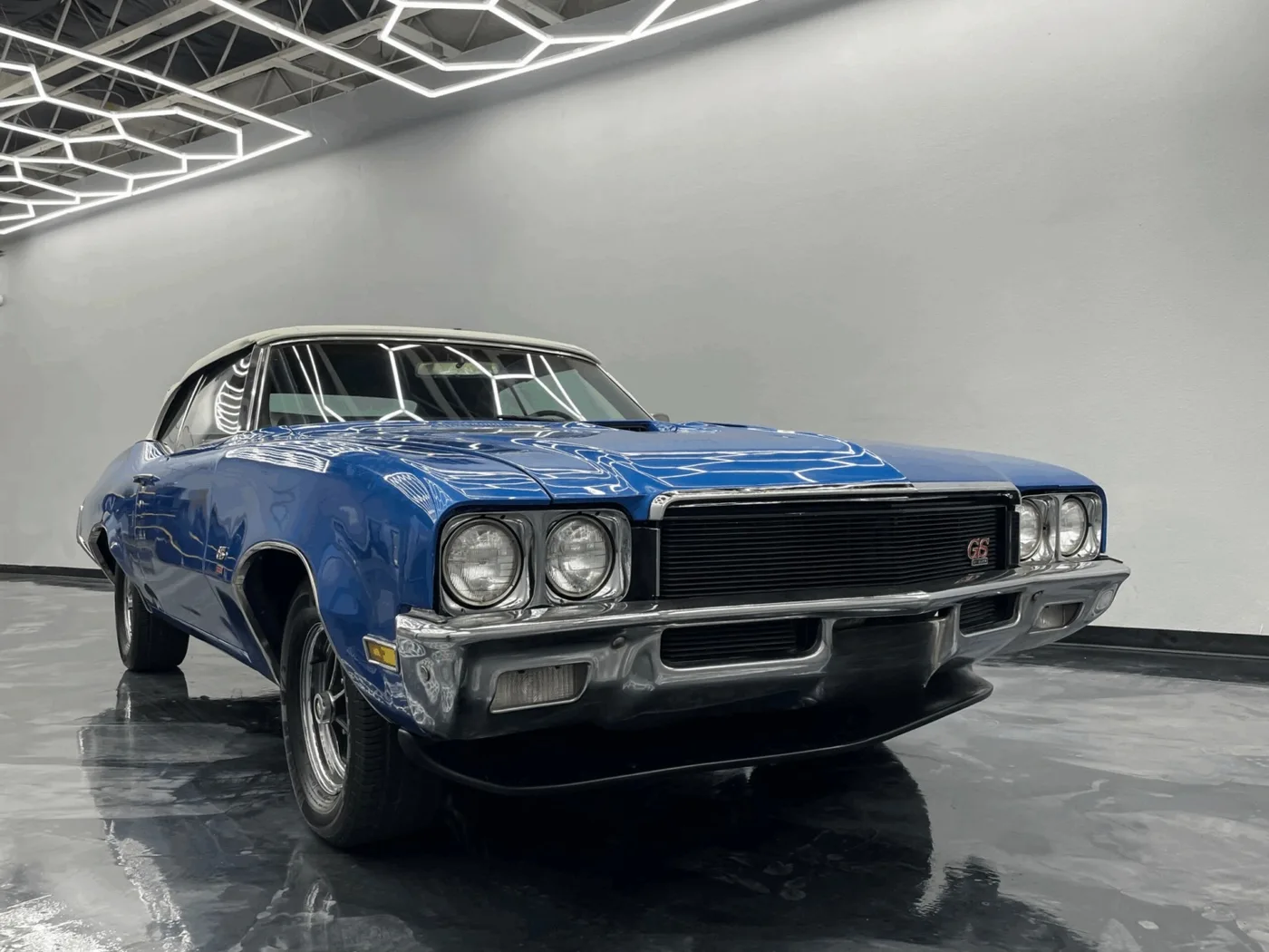 1971 Buick GS  Blue Convertible - View 2
