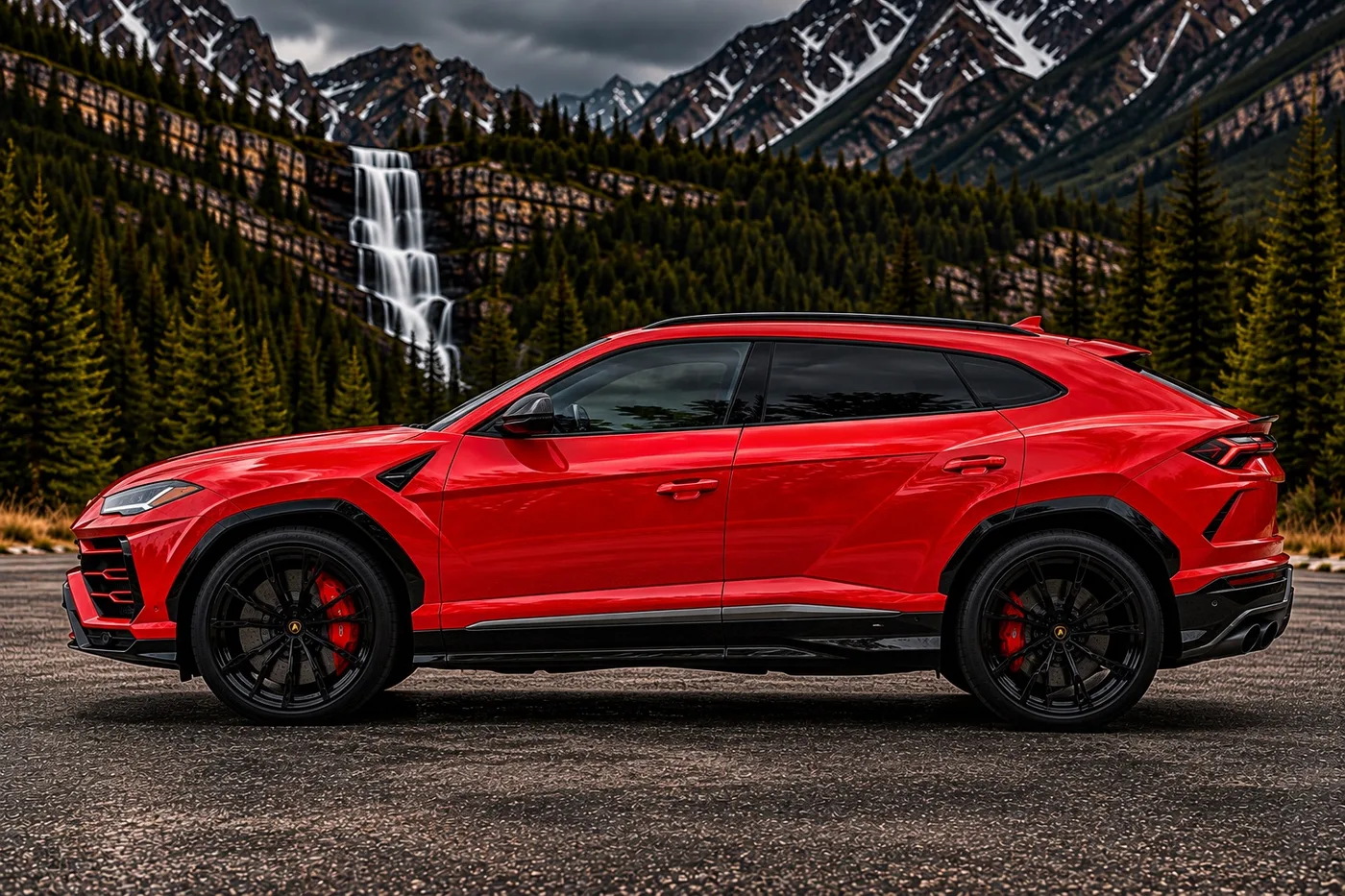 Lamborghini Urus Red - View 3