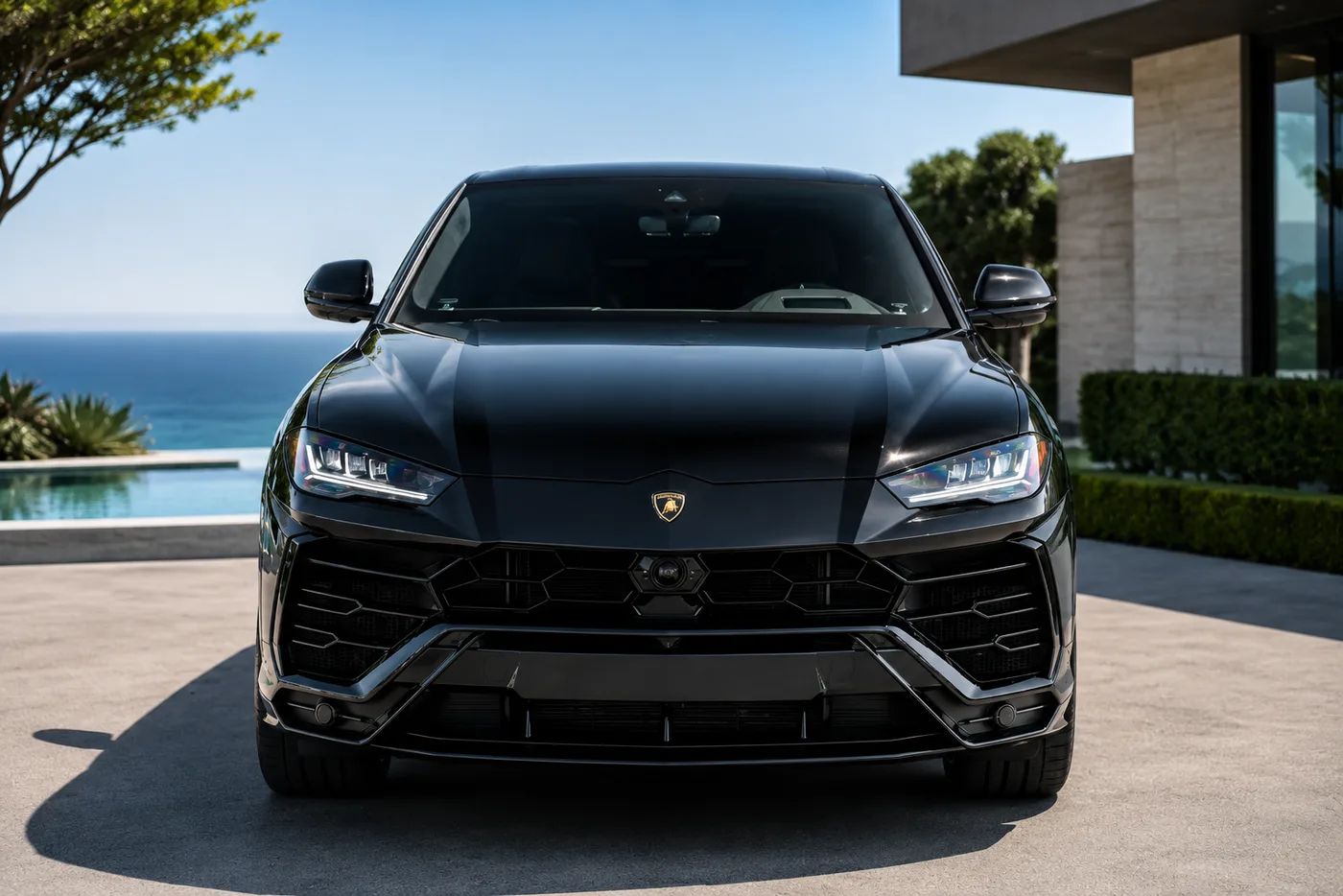 Black Lamborghini Urus - View 4