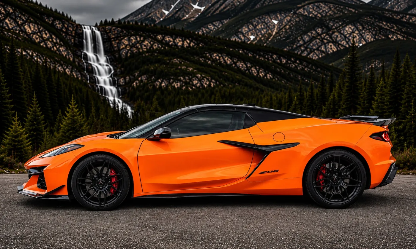 Chevrolet Corvette C8 Z06 HTC 3LZ Orange - View 3