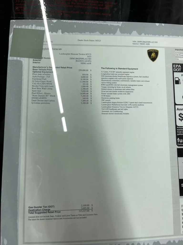2023 Lamborghini Huracan Tecnica - View 6