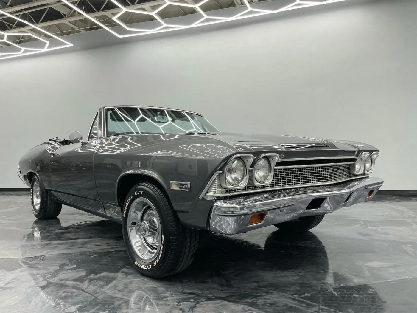 1968 Chevelle Convertible Gray - View 2