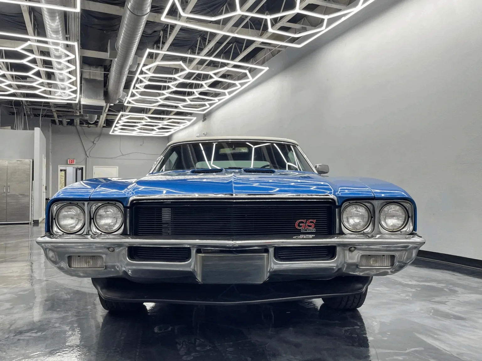 1971 Buick GS  Blue Convertible