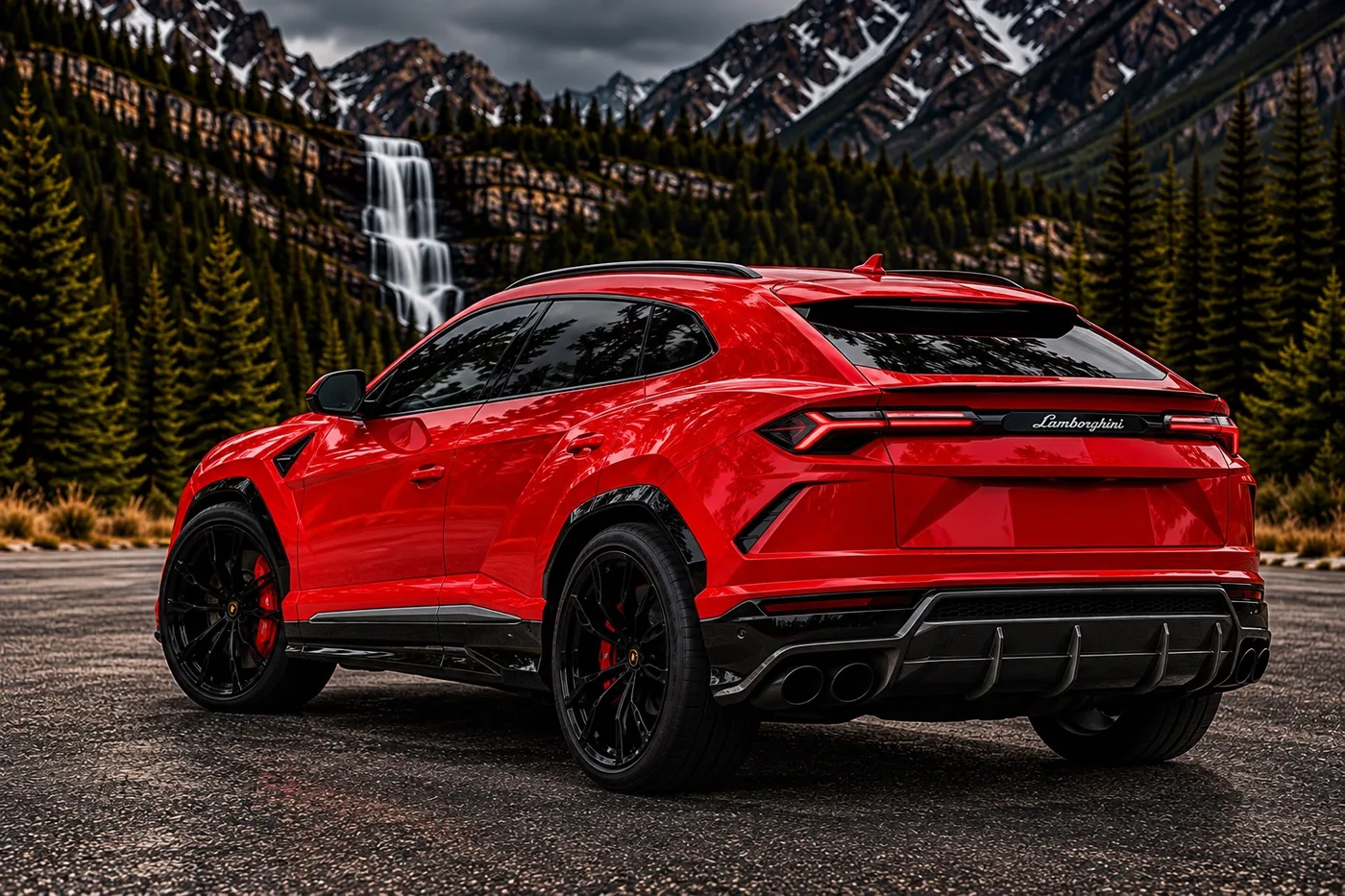 Lamborghini Urus Red - View 2
