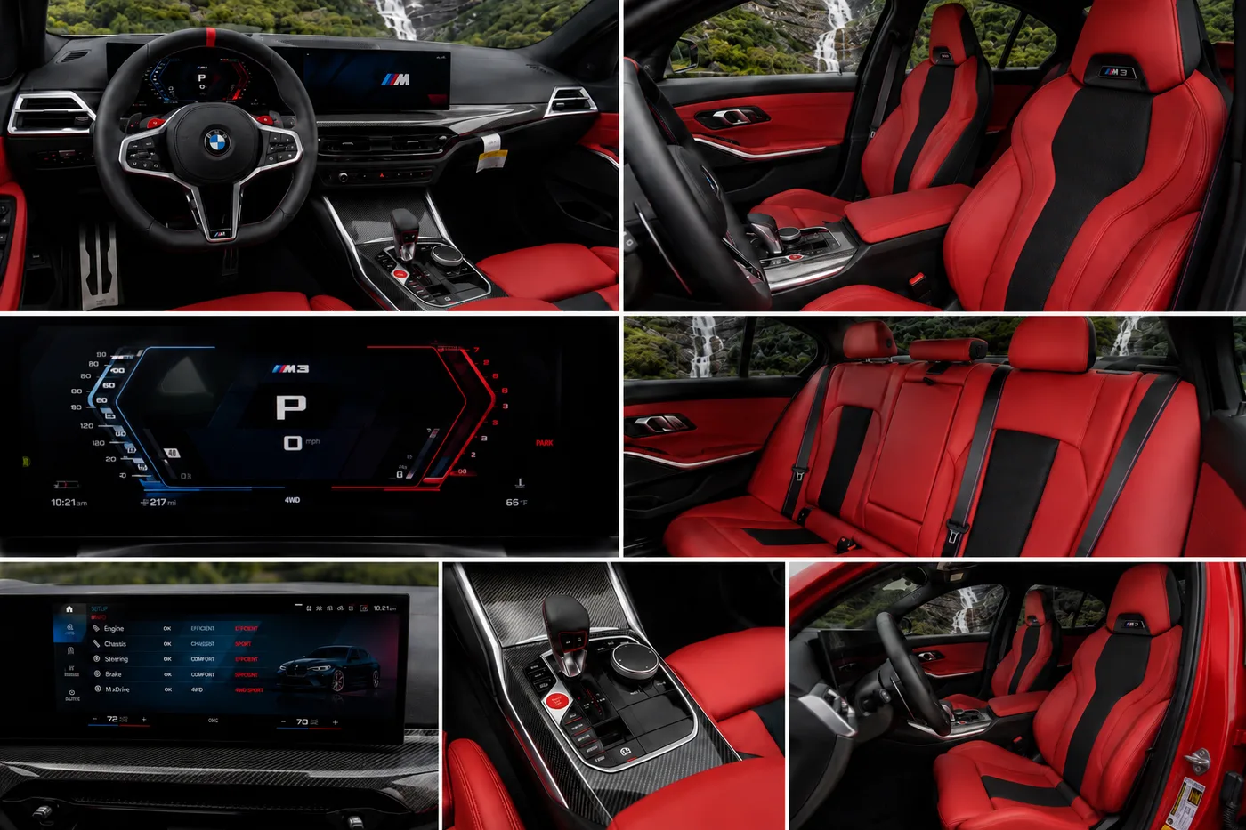 BMW M3 Competition X Drive Red - View 4