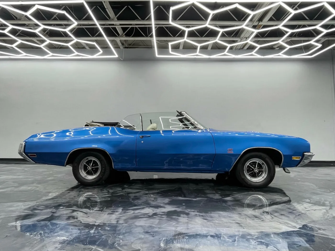 1971 Buick GS  Blue Convertible - View 4
