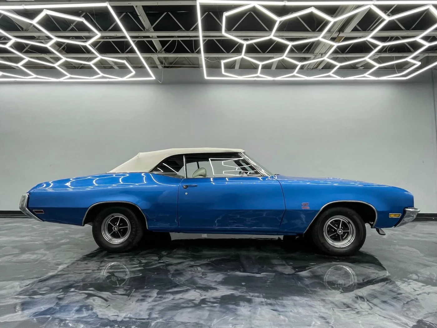 1971 Buick GS  Blue Convertible - View 3