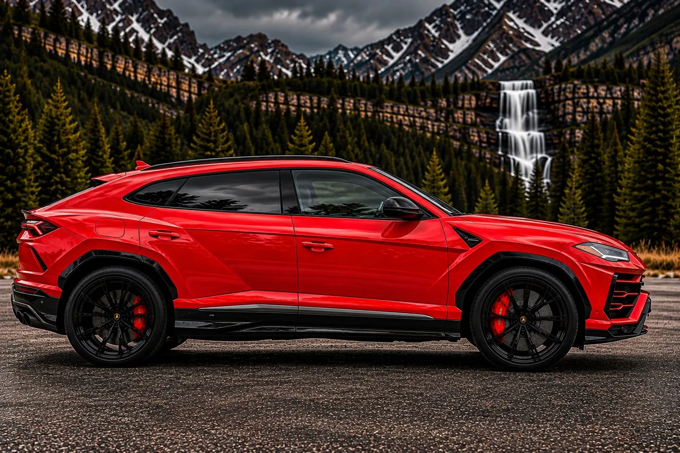 Lamborghini Urus Red - View 4